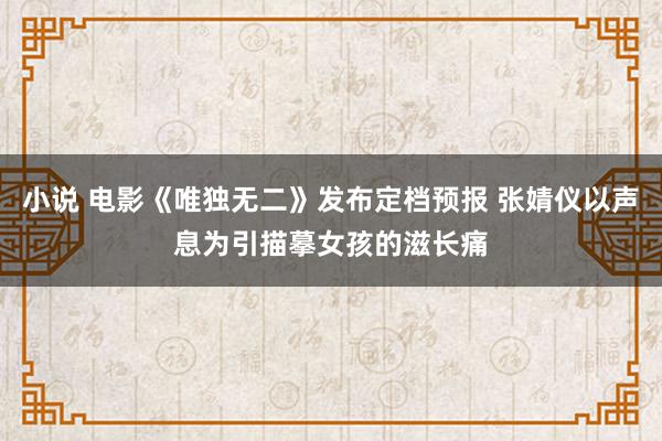 小说 电影《唯独无二》发布定档预报 张婧仪以声息为引描摹女孩的滋长痛