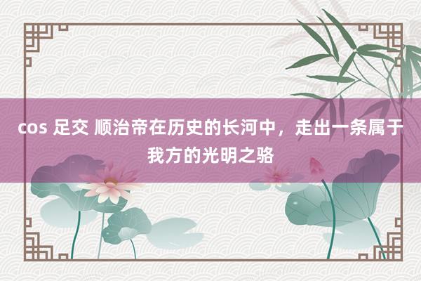 cos 足交 顺治帝在历史的长河中，走出一条属于我方的光明之骆