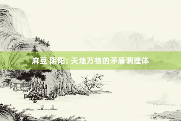 麻豆 阴阳: 天地万物的矛盾调理体