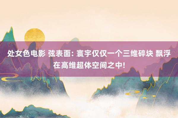 处女色电影 弦表面: 寰宇仅仅一个三维碎块 飘浮在高维超体空间之中!