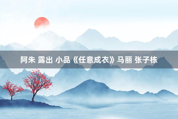 阿朱 露出 小品《任意成衣》马丽 张子栋